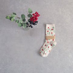 socksks ラズベリー靴下(生成り)